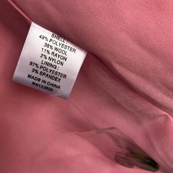 REVOLVE Coat Lovers + Friends Samantha Wool Fully Lined Coat Pink Size XS - Picture 7 of 10